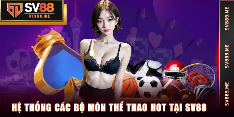 Hệ thống các bộ môn thể thao hot tại SV88
